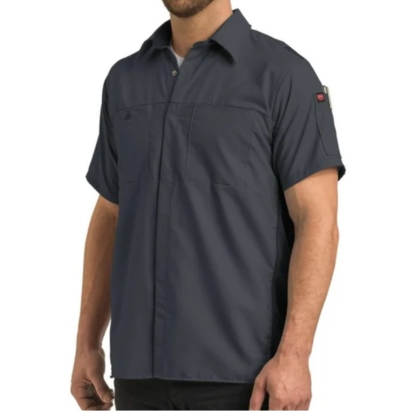 Red Kap Men’s Short Sleeve Performance Plus Shop Shirt M - Picture 1 of 14